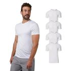 Camisetas 32 Degrees 4 Unidades Blanca Talla Mediana Secado R&aacute;pido