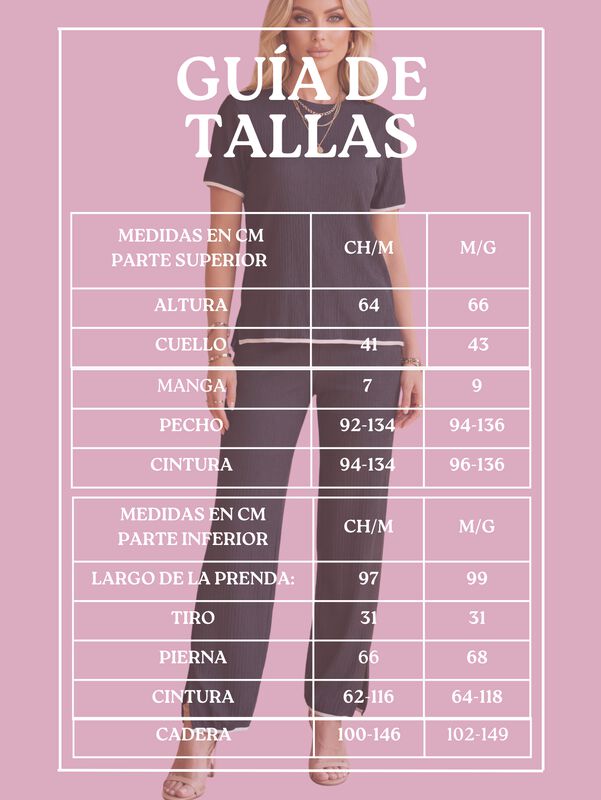 Conjunto 2 Piezas Casual Chic para Mujer, Blusa... image number null