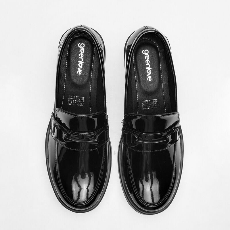 Green Love Zapatos para mujer negro charol image number null