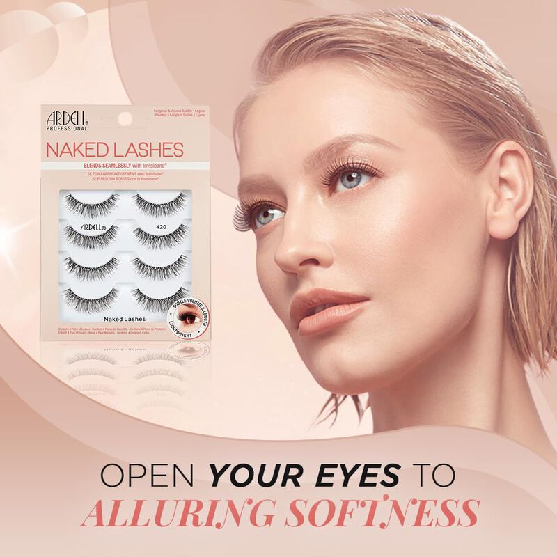 Strip Lashes Ardell Naked Lashes #420, 4 Pares ... image number null