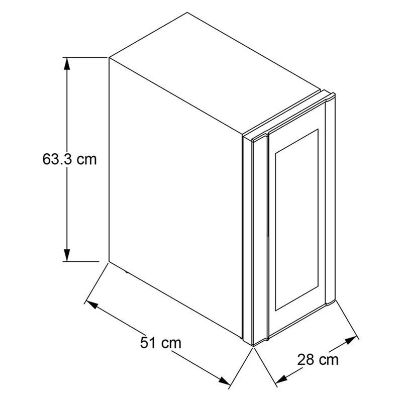 Cava de Vino Whirlpool 12 Botellas Ajustable Di... image number null
