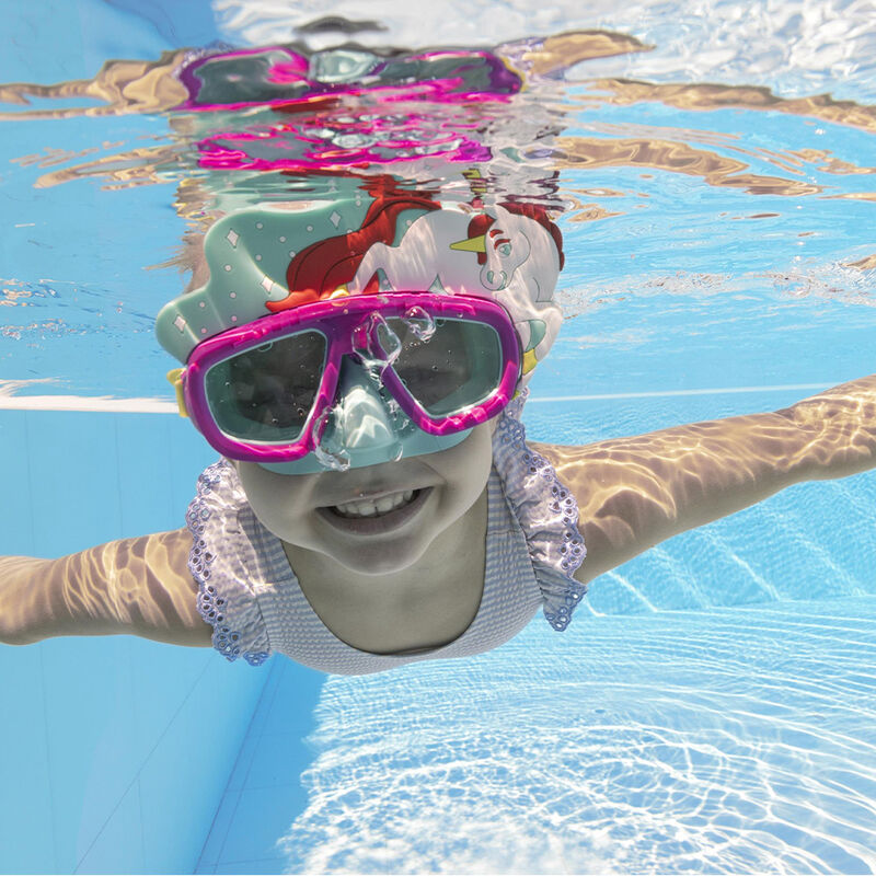 M&aacute;scara De Buceo Infantil Snorkel Dise&ntilde;o De Uni... image number null