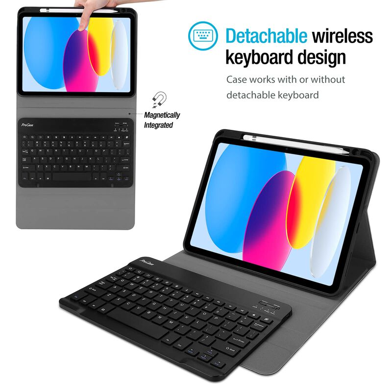 Funda Con Teclado Procase Para Ipad 11/11 Pulga... image number null