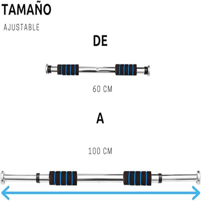 Barra de Dominadas Azul Bluelander image number null