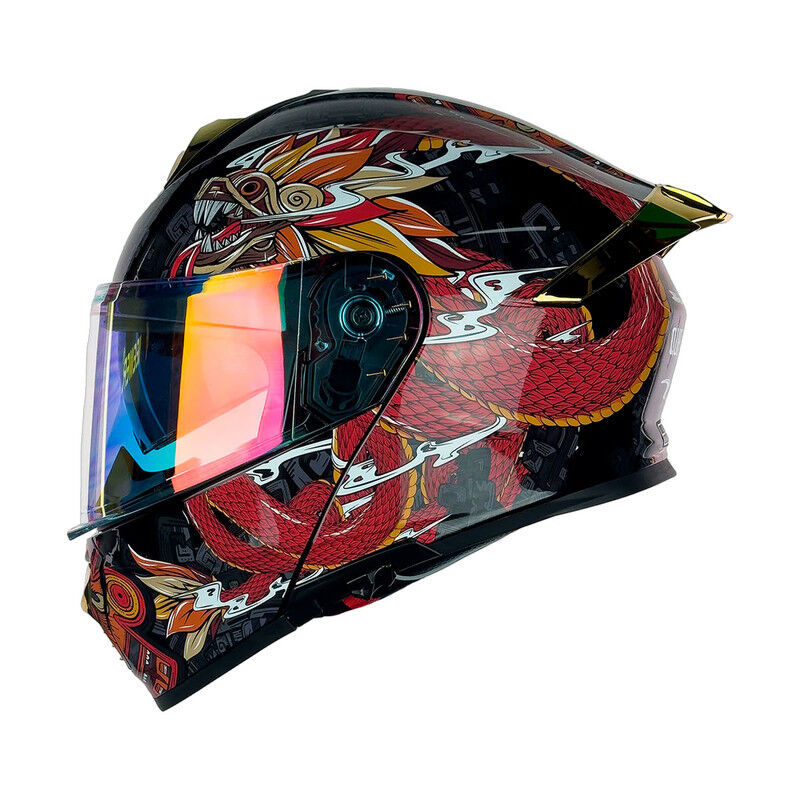 Casco Kov Thunder Quetzal Rojo Bri L image number null