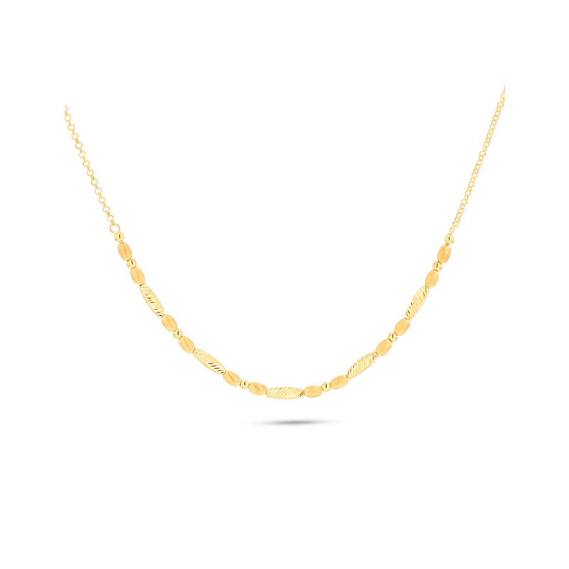 Gargantilla De Oro Amarillo 14k 42+3 Cm | Bizza... image number null