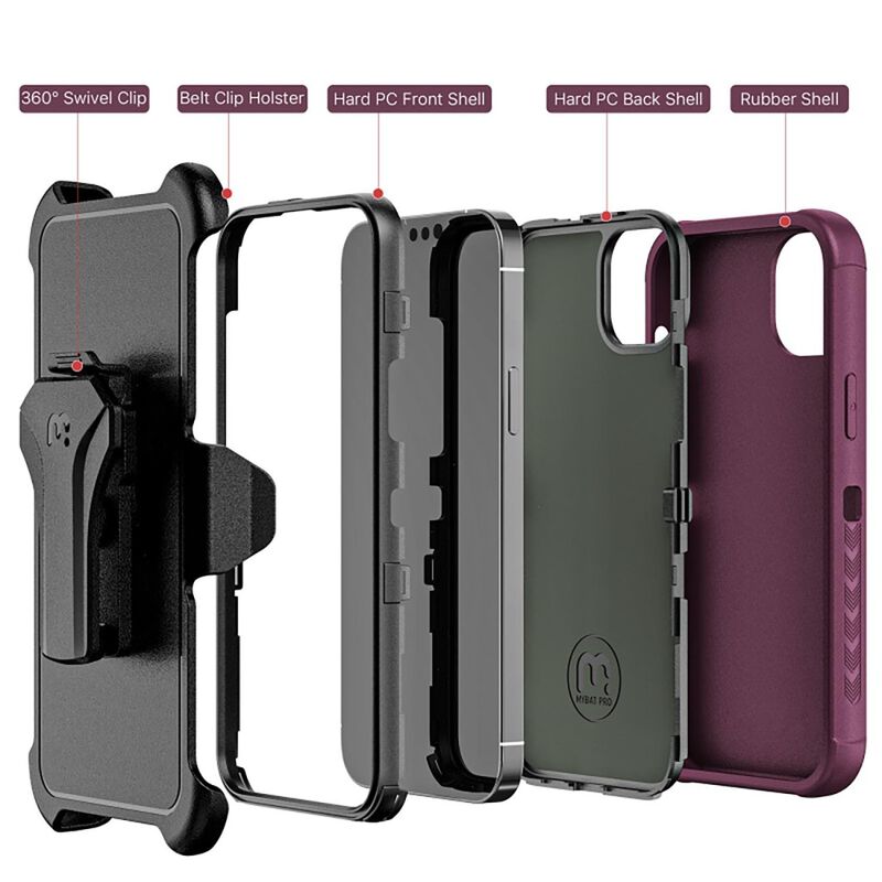 Funda Mybat Maverick Clip Para Iphone 14 Plus -... image number null
