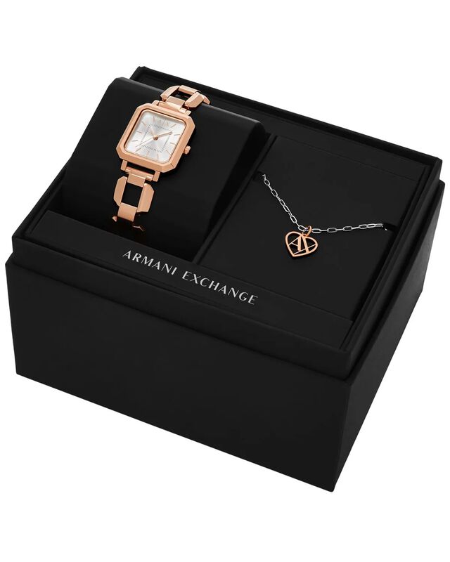 Set Reloj Y Brazalete Armani Exchange Dama Ax71... image number null