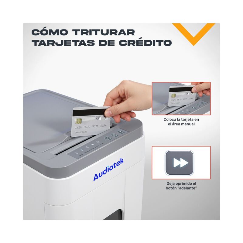 Trituradora De Papel Corte Cruzado 400 Hojas Se... image number null