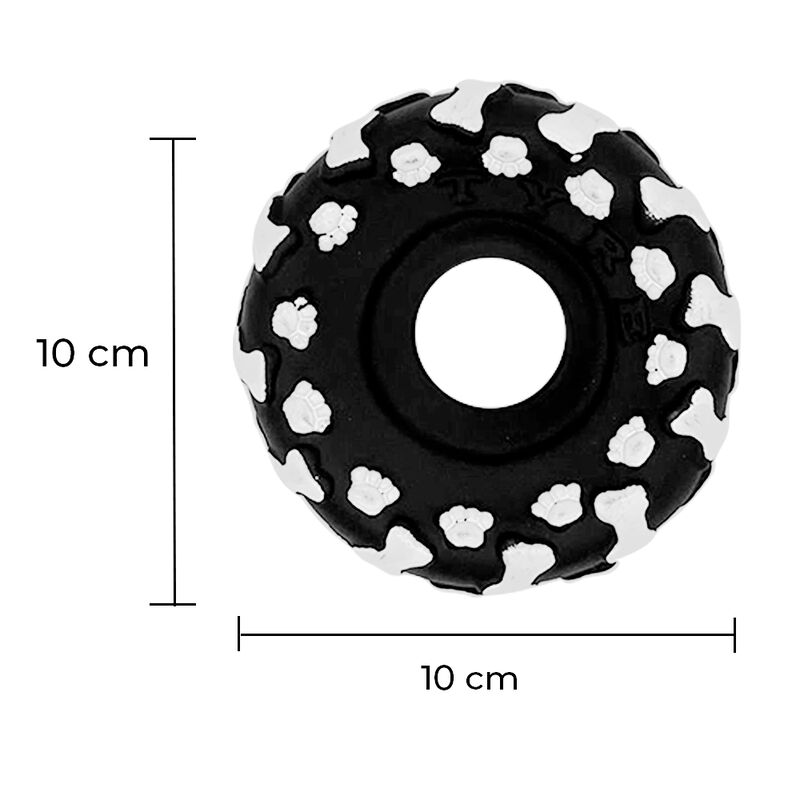 Juguete para perro dise&ntilde;o de llanta color negro... image number null