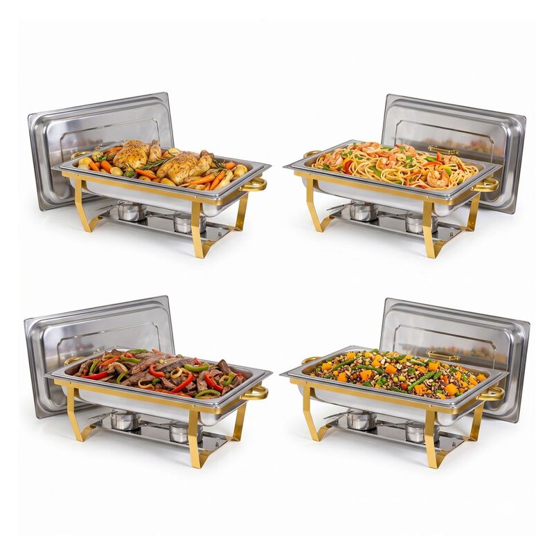 Bufetera Chafer Kit 4pz Acero Inox 11l Catering... image number null