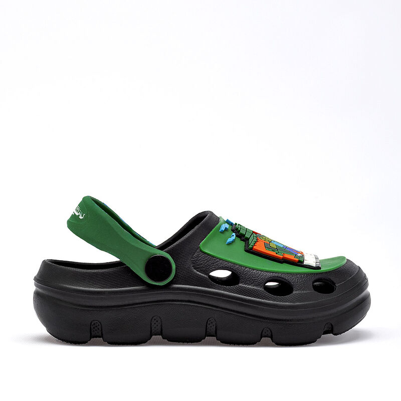 Yuyin sandalia para ni&ntilde;o  negro verde cod 14057... image number null