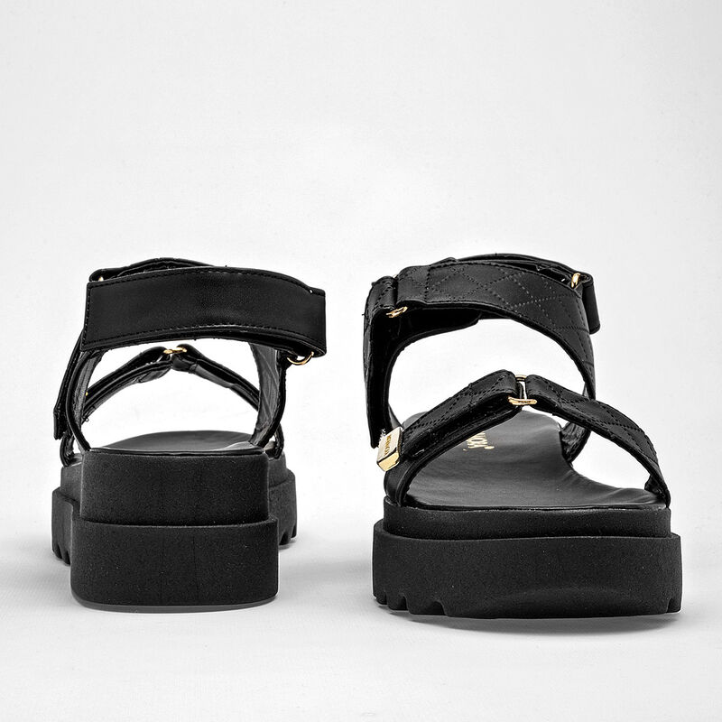 Moramora Sandalia para mujer negro negro image number null