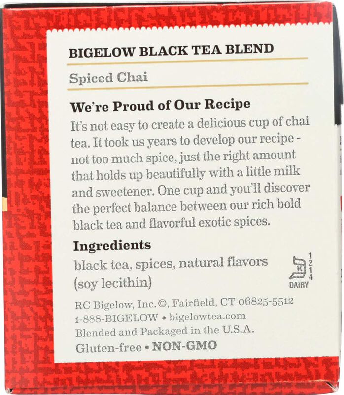T&eacute; Bigelow Chai Especiado 6&times;20 Bolsas (49 g) image number null
