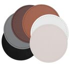 Parche Circular De Cuero Sint&eacute;tico Johnson Plastics Plus &ndash; 8 cm &ndash; Paquete De 5