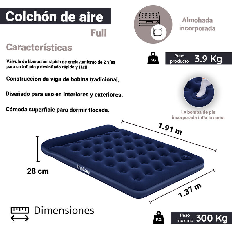 Colchon Inflable Premium Matrimonial Bestway image number null