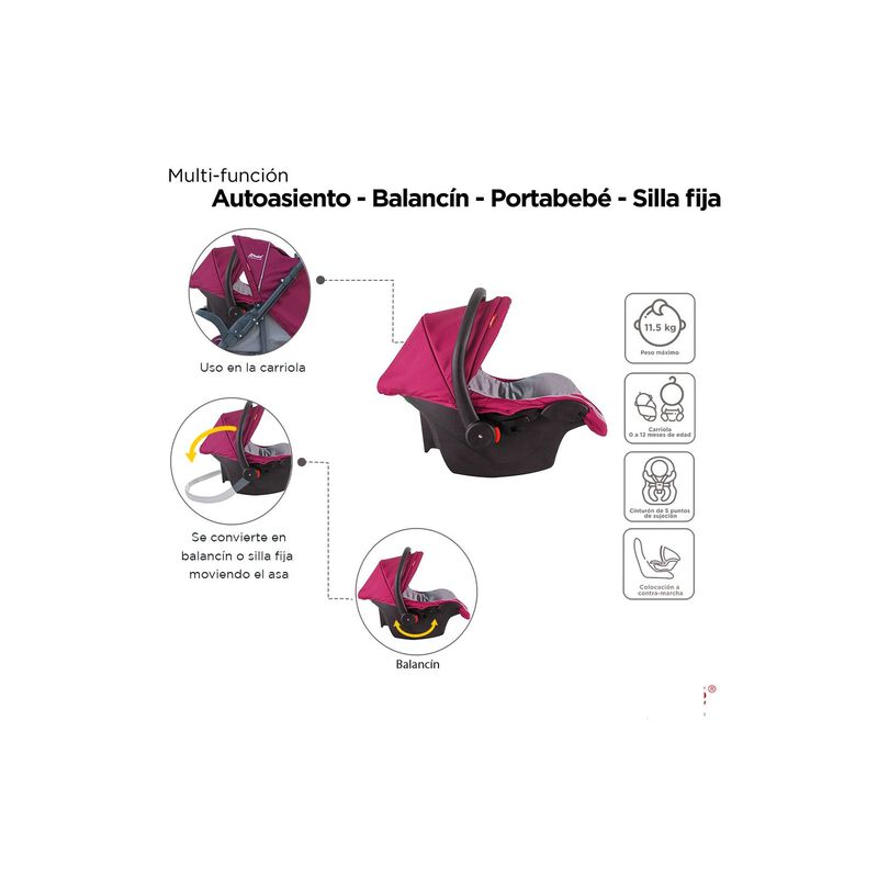 Carriola Travel System D'beb&eacute; Star Reversible C... image number null