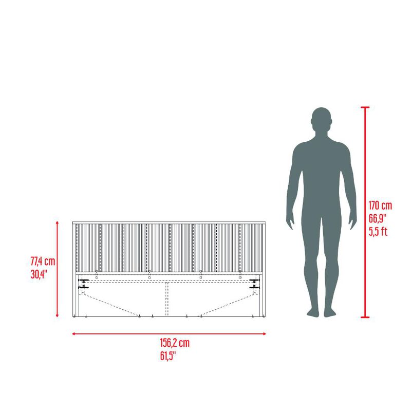 Cama Doble Wandda Fresno Virtual Muebles image number null