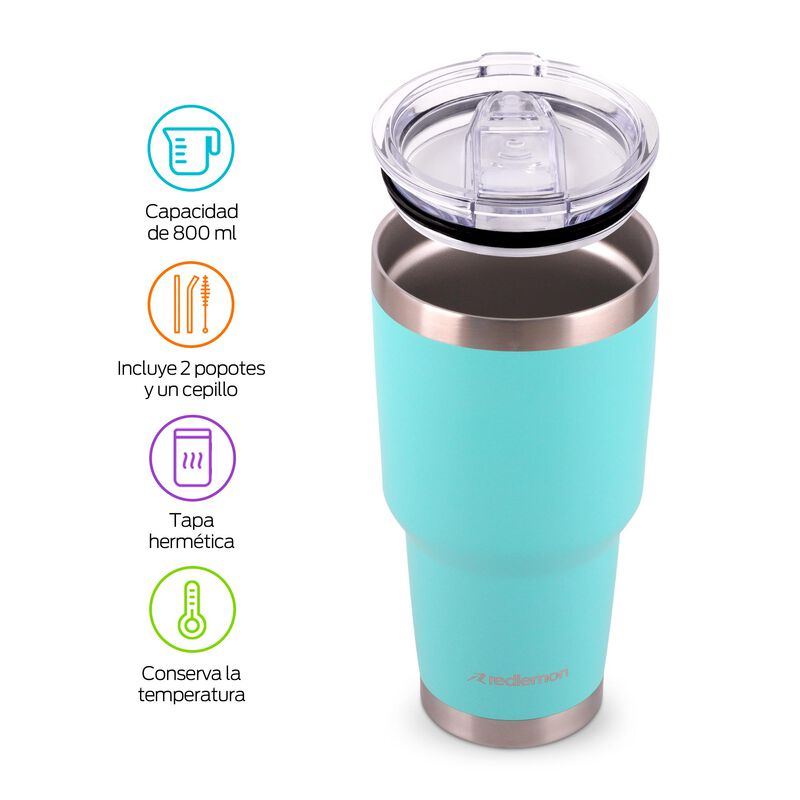 Termo y Vaso Térmico 800 ml Redlemon image number null