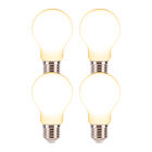 Paquete De 4 Focos A19 Filamento Led 6 W, Irc 90, Base E27, Luz C&aacute;lida Brillante, Atenuables