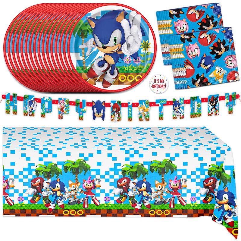 Set De Decoraci&oacute;n De Fiesta Sonic Birthday Part... image number null