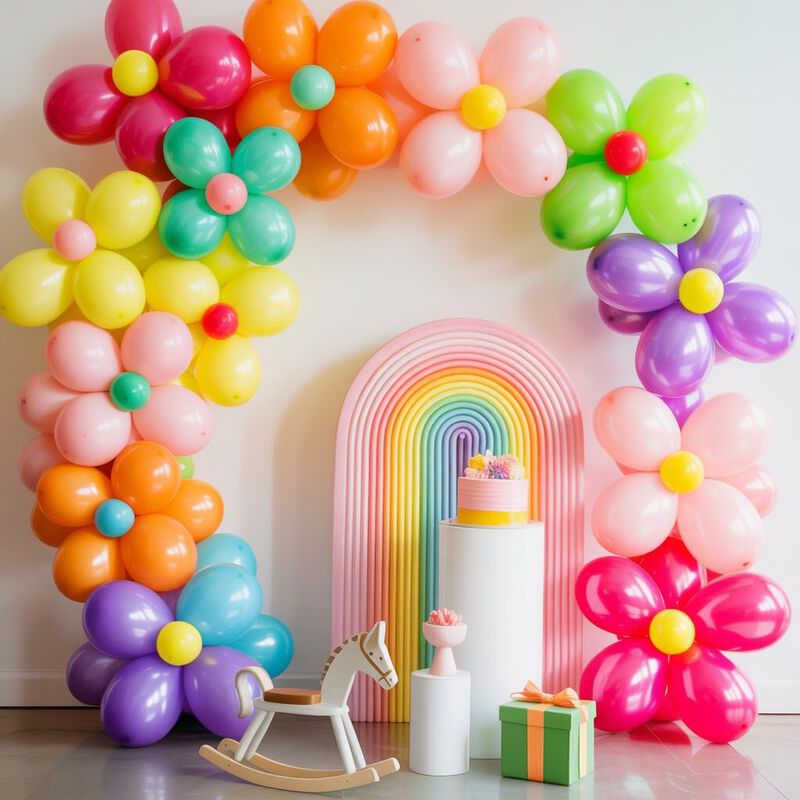 Globos Cudory 50 Uds 30 Cm Rosa, P&uacute;rpura Y Azul image number null