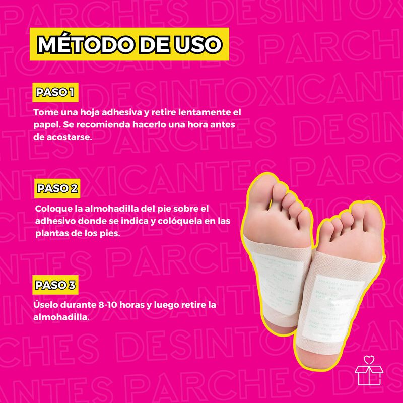 100 Parches Desintoxicantes para Pies Kinoki image number null