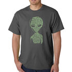 Camiseta Word Art Para Hombre - Alien&iacute;gena - Gris