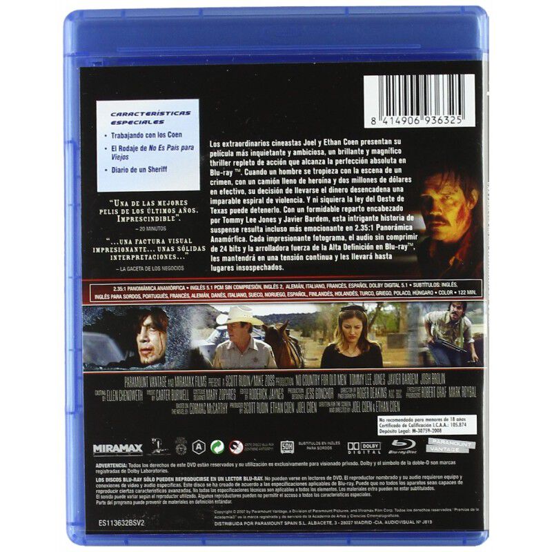No Es Pa&iacute;s Para Viejos [blu-ray] image number null