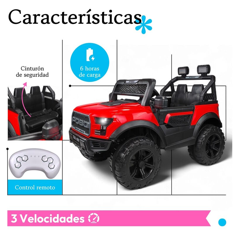 Camioneta Montable El&eacute;ctrica Raptor Para Ni&ntilde;os ... image number null
