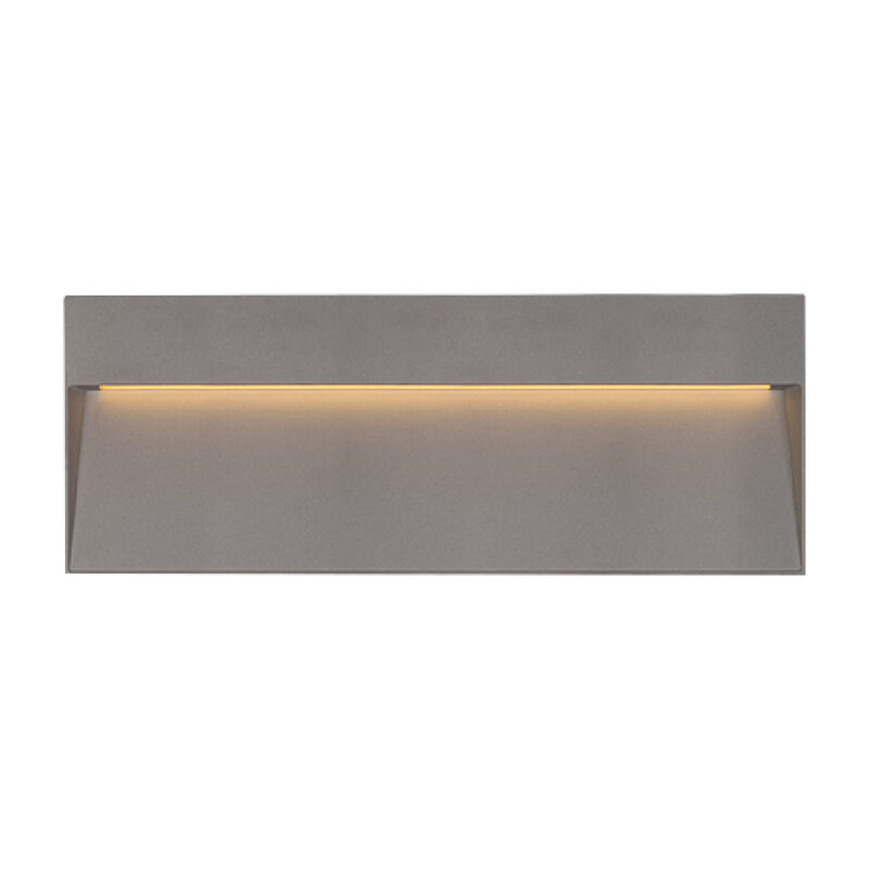 L&aacute;mpara De Pared Sobreponer Gris 24 W Luz C&aacute;lid... image number null