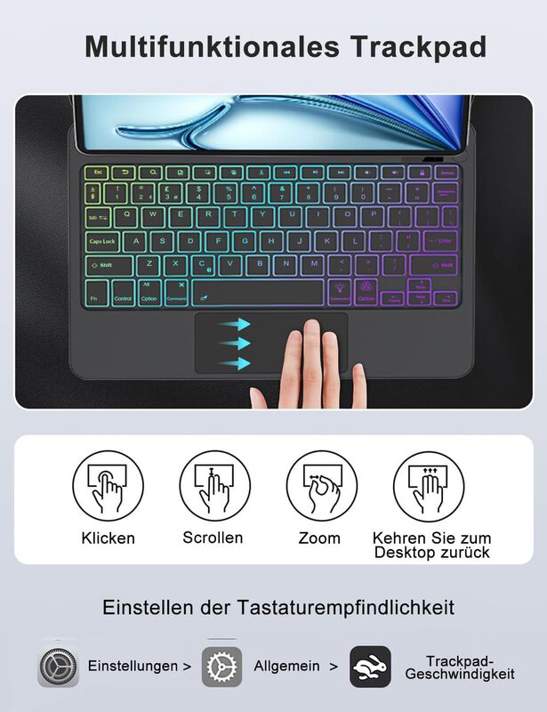 Funda Con Teclado Magic Para Ipad Air 11" (m4 2... image number null