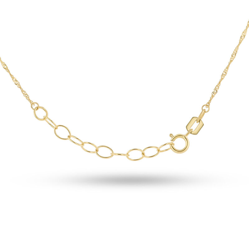 Dije De Oro Florentino Con Corazon 14K (45 Cm) image number null