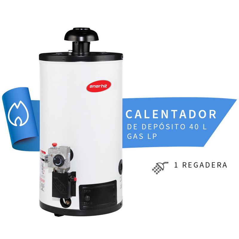 Calentador de Dep&oacute;sito Enerhit 40 L Gas LP image number null