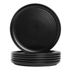 Plato De Cena 10 Strawberry Street 27 cm Negro Mate &ndash; Paquete De 6