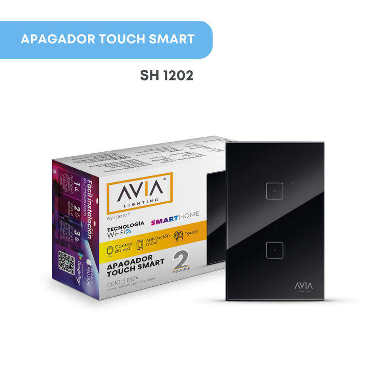 Pack 2 piezas Apagador De Pared Touch De Dos Mó... image number null