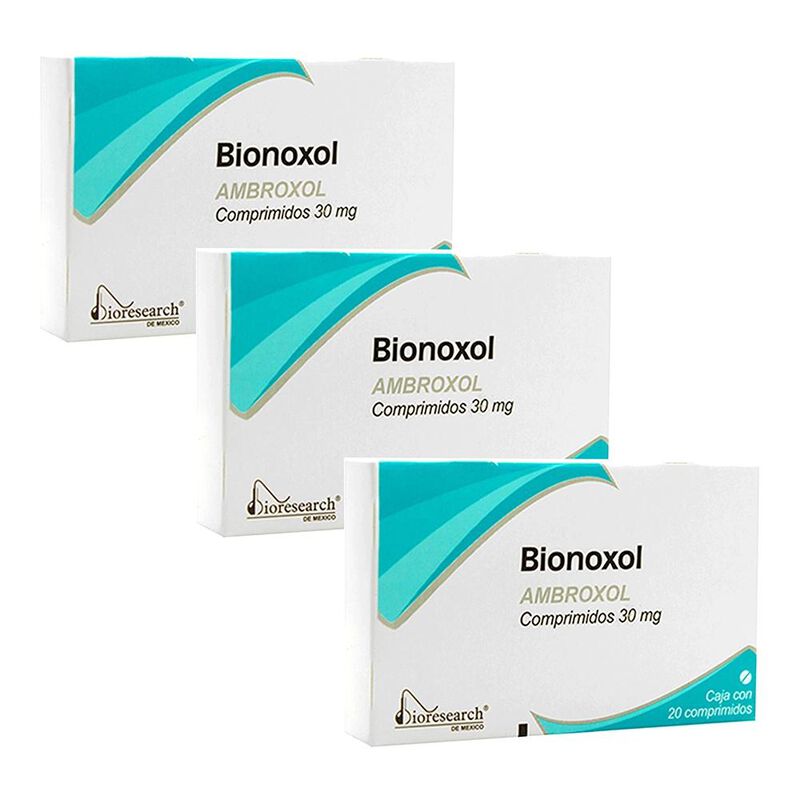 Bionoxol 30 Mg Tres Cajas Con 20 Comp C/u 30 Mg... image number null