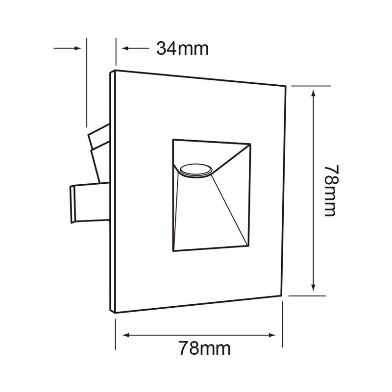 Lámpara De Interior Led Para Empotrar, 3 W, Luz... image number null
