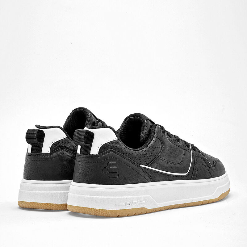 Charly Tenis urbano para hombre. Negro blanco image number null