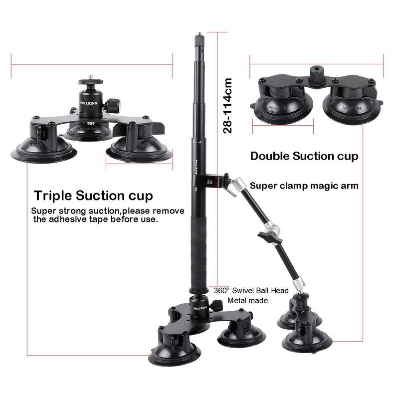 Kit De Soporte De Coche Con Ventosa Pellking Pa... image number null
