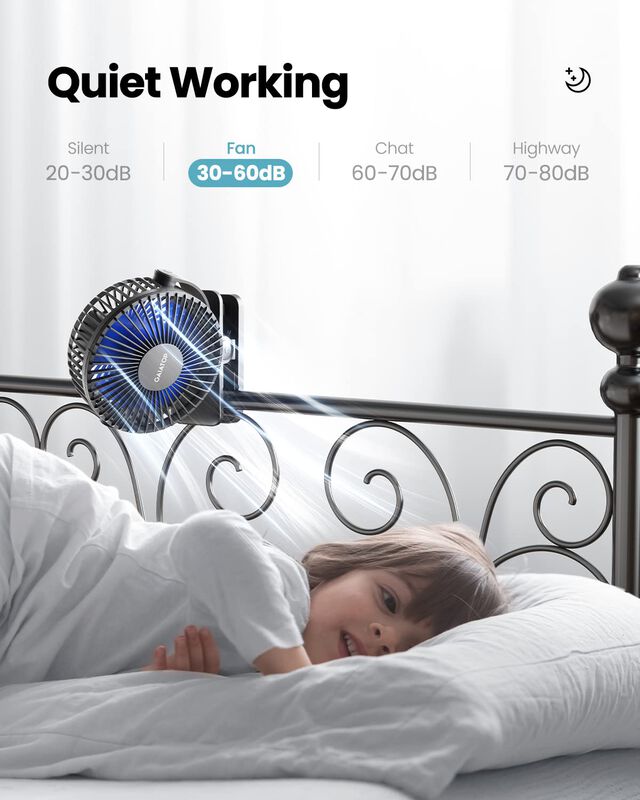 Ventilador Con Clip Gaiatop, Port&aacute;til, Funciona... image number null