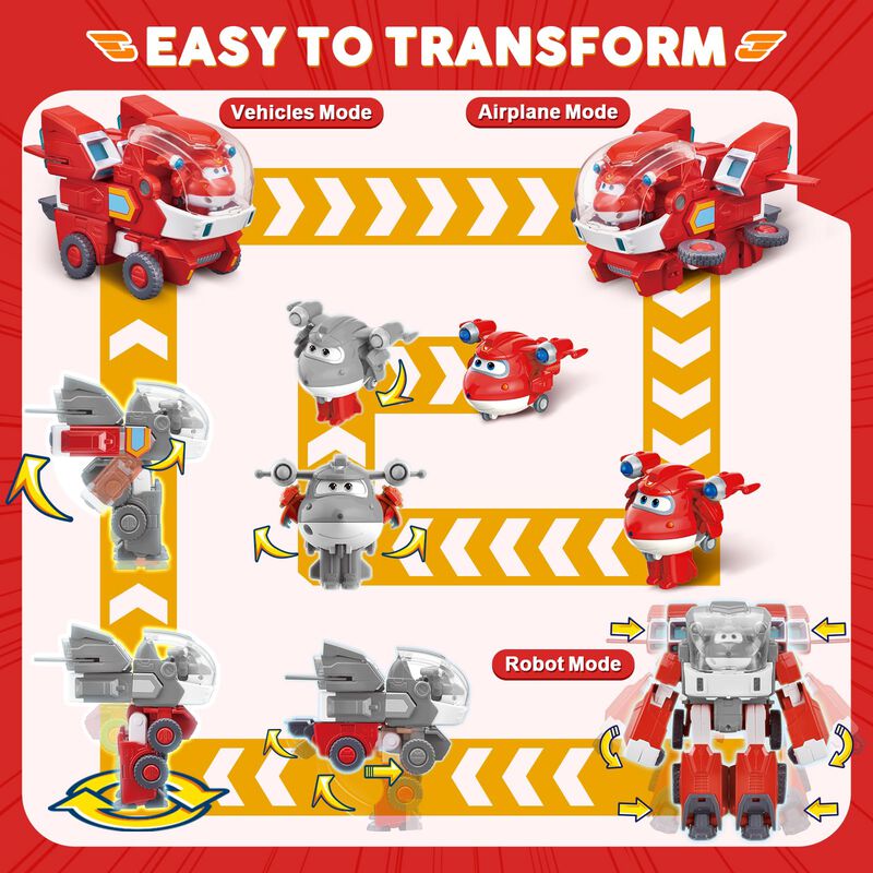 Robot Transformador Super Mecha De Toy Super Wi... image number null