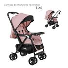 Carriola D&rsquo;Beb&eacute; Reclinable Reversible Tipo Cunita para Beb&eacute;s de 0 a 3 A&ntilde;os Rosa