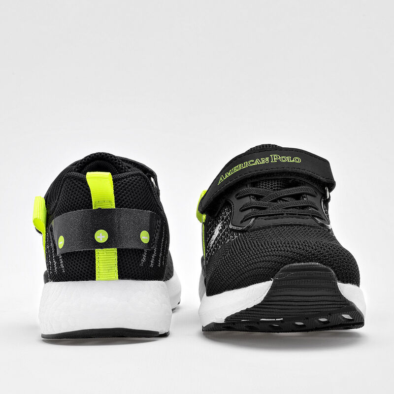 American Polo Tenis urbano para ni&ntilde;o negro verd... image number null