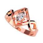 Anillo de Compromiso en Oro Rosa 10K con Circonia -  Talla:11/ FJ606-10R-CZ-11
