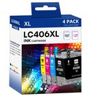Cartuchos De Tinta Belietop Lc406xl De Alto Rendimiento Para Impresora Brother