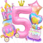 Set De 6 Globos De Princesa Nuesaurd Para Fiesta De Cumplea&ntilde;os