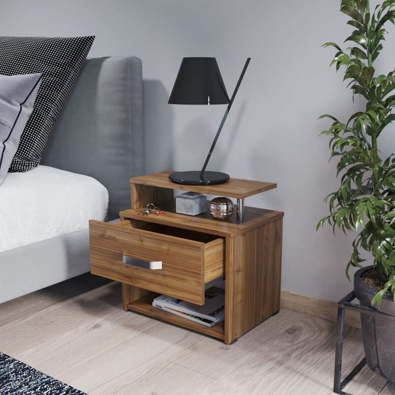 Bur&oacute;  de Noche Kaz con 1 caj&oacute;n, Repisa Inferior... image number null