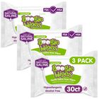 Toallitas Boogie, Toallitas Salinas Para Beb&eacute;s Y Ni&ntilde;os, Toallitas Moqueantes Para La Nariz Para Aliviar Las Alergias, Rostro, Manos Y Cuerpo, Hechas Con Vitamina E, Aloe Y Soluci&oacute;n Salina Natural, Sin Perfume, 30 Unidades (paquete De 3)