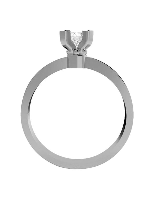 Anillo de Compromiso en Oro de 10K con Circonia... image number null